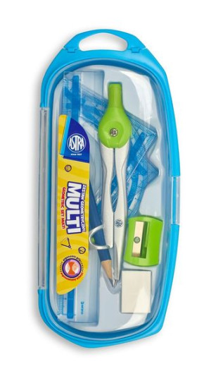 Zestaw geometryczny w etui ASTRA Multi p10   cena za1szt.
