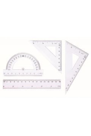 Zestaw geometryczny,linijka 15cm
