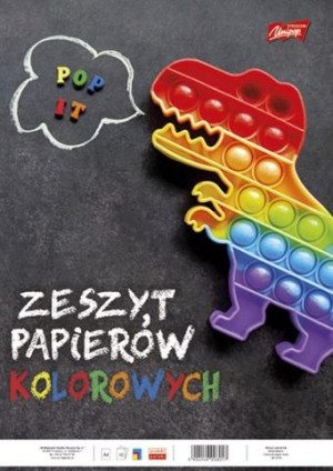 Zeszyt papierów kolorowych A4 10k Unipap p25 cena za 1 szt.