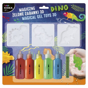 Kidea magiczne żelowe zabawki 3D Dinozaury