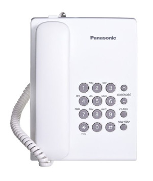 Telefon stacjonarny Panasonic KX-TS500PDW (kolor biały)