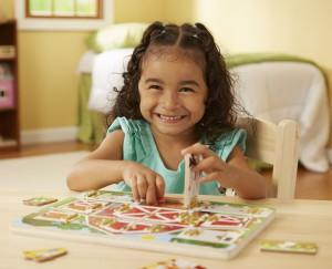 MELISSA & DOUG Magnetyczna Tablica Otwórz i zamknij Farma 14592
