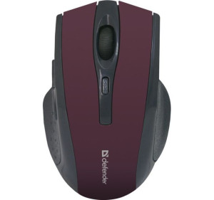 Defender Mysz Bezprzewodowa Accura Mm-665 Rf Burgund 1600dpi 6p 52668