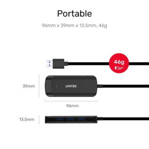 Unitek Hub Usb 3.1 5gbps, 4x Usb-a, 1,5m, H1111e