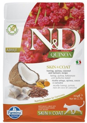 Farmina N&d Cat Quinoa Skin&coat Herring 300g