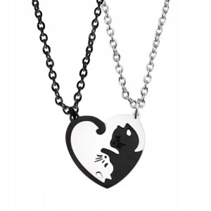 Naszyjnik Przyjaźni Best Friends Yin Yang Komplet