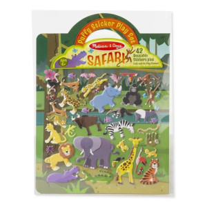 Naklejki wypukłe wielorazowe - Safari Melissa & Doug