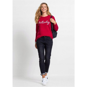 Proste Jeansowe Spodnie Z Przetarciami 38-40 932046