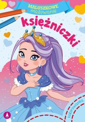 Kolorowanka maluszkowe malowanie księżniczki
