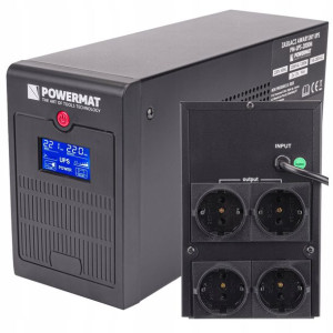 Zasilacz Awaryjny Ups Lcd 2000Va 1200W 2X 9Ah