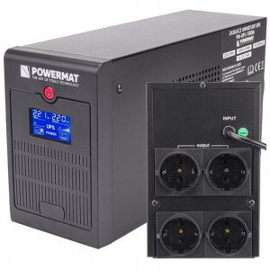 Zasilacz Awaryjny Ups Lcd 1500Va 900W 2X 9Ah