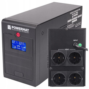 Zasilacz Awaryjny Ups Lcd 1200Va 720W 2X 7Ah