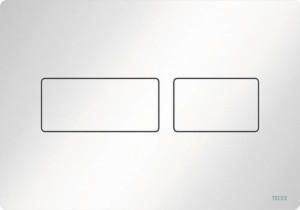 TECE SOLID płytka BIAŁY POŁYSK metal przycisk spłukujący do WC 9240432