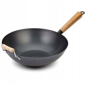 Patelnia Wok Stalowy Kantoński Chiński 32cm Lumark
