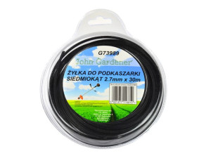 Żyłka Tnąca Do Kos I Podkaszarek 2,7 Mm 30 Mb Jg G73989 Siedmiokąt