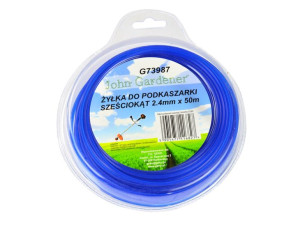 Żyłka Tnąca Do Kos I Podkaszarek 2,4 Mm 50 Mb Jg G73987 Sześciokąt