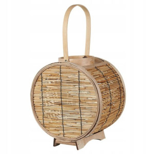 Lampion Rattanowy 30 Cm Naturalny Bistal Lumarko!
