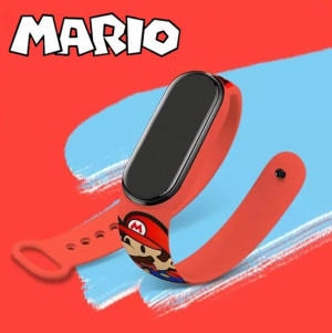 Zegarek elektroniczny LED SUPER MARIO mi BAND