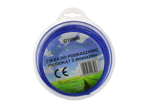 Żyłka Tnąca Do Kos I Podkaszarek 2,4 Mm 30 Mb Jg G73986 Pięciokąt