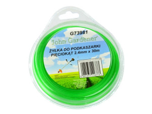 Żyłka Tnąca Do Kos I Podkaszarek 2,4 Mm 30 Mb Jg G73981 Pięciokąt