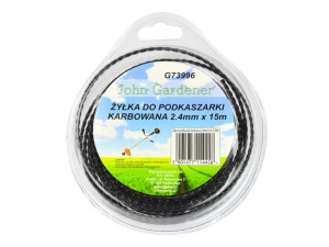 Żyłka Tnąca Do Kos I Podkaszarek 2,4 Mm 15 Mb Jg G73996 Kwadrat Skręcony