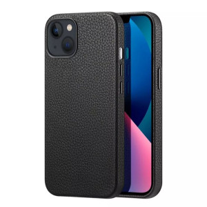 Dux Ducis Roma skórzane etui do iPhone 13 elegancki pokrowiec czarny