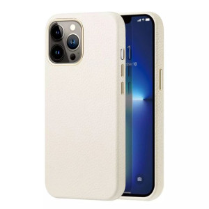 Dux Ducis Roma skórzane etui do iPhone 13 Pro Max elegancki pokrowiec biały