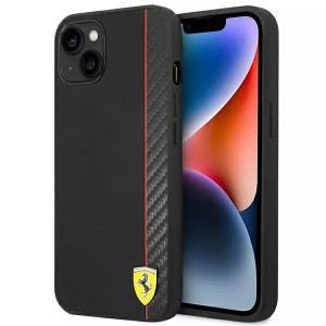 Eti na telefon Ferrari do Apple iPhone 14 Plus 6,7" czarny hardcase Carbon