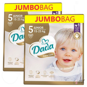 Pieluszki 5/ 132 x DADA Extra Care JUNIOR 15-25 kg 2 x JUMBO Pampersy