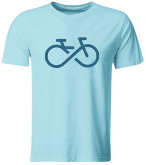 Koszulka Bike Forever Prezent Dla Rowerzysty, Błękitna, Roz. M