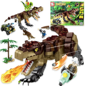 Klocki Jurajski Park Zestaw Dinozaur Figurka 988el
