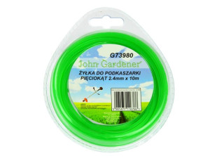 Żyłka Tnąca Do Kos I Podkaszarek 2,4 Mm 10 Mb Jg G73980 Pięciokąt