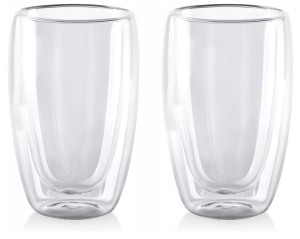 Szklanki Zestaw 2szt 450ml PETER Podwójne Ścianki