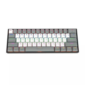 Bezprzewodowa klawiatura mechaniczna Delux KM33 BT RGB (szaro-biała)