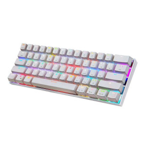 Bezprzewodowa klawiatura mechaniczna Motospeed CK62 Bluetooth RGB (biała)