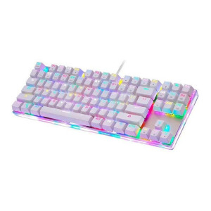 Klawiatura mechaniczna gamingowa Motospeed K87S RGB (biała)