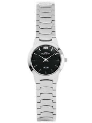 Zegarek Damski Rubicon Rnbc21 - Silver/Black (Zr568B)