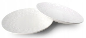 Komplet Talerzy 2 x 21cm Płaski ROSE2