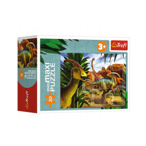 Puzzle Minimaxi Poznaj Świat Dinozurów 2 20e Trefl