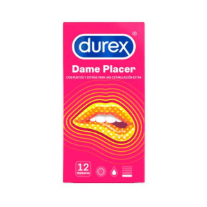 DUREX PLEASUREMAX Dame Placer Prążki 12 szt