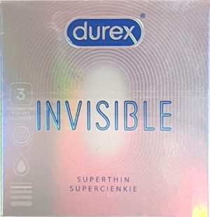 Pezerwatywy Durex Invisible Najcieńsze 3 Szt