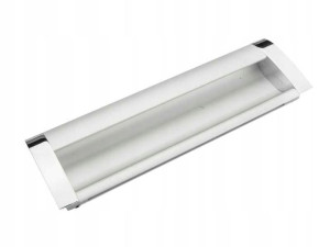 Uchwyt Meblowy Wpuszczany Aluminium + Chrom 96 Mm