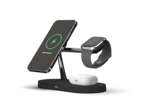 MagSafe Ładowarka indukcyjna Qi  3w1 do iPhone/AirPods/Watch Black