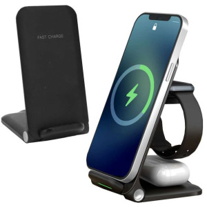 Ładowarka indukcyjna Alogy 3w1 do telefonu Apple iPhone, Airpods, Watch 15W