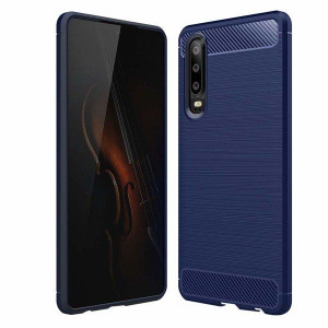 Case Etui Carbon Lux Niebieski Huawei P30