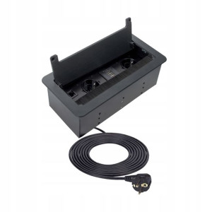 Gniazdo chowane wpuszczane USB, RJ45, HDMI, SCHUKO