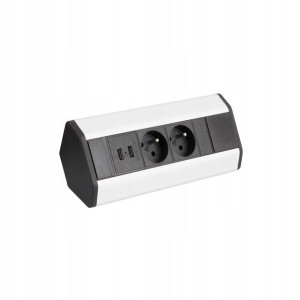 Gniazdo meblowe przedłużacz narożny corner box USB