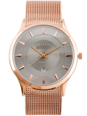 Zegarek Męski Bisset Bsde47 (Zb051E) Rose Gold/Gray