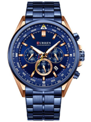 Zegarek Męski Curren 8399 (Zc016D -Chronograf +Box