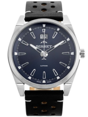 Zegarek Męski Bisset Bscf40 (Zb095B) - Szafirowe Szkło